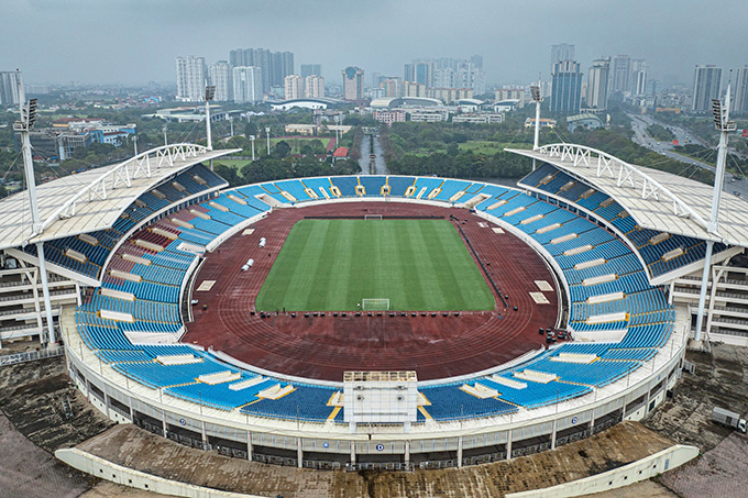 Sân Mỹ Đình sẽ được tu sửa mặt cỏ - Ảnh: MQ